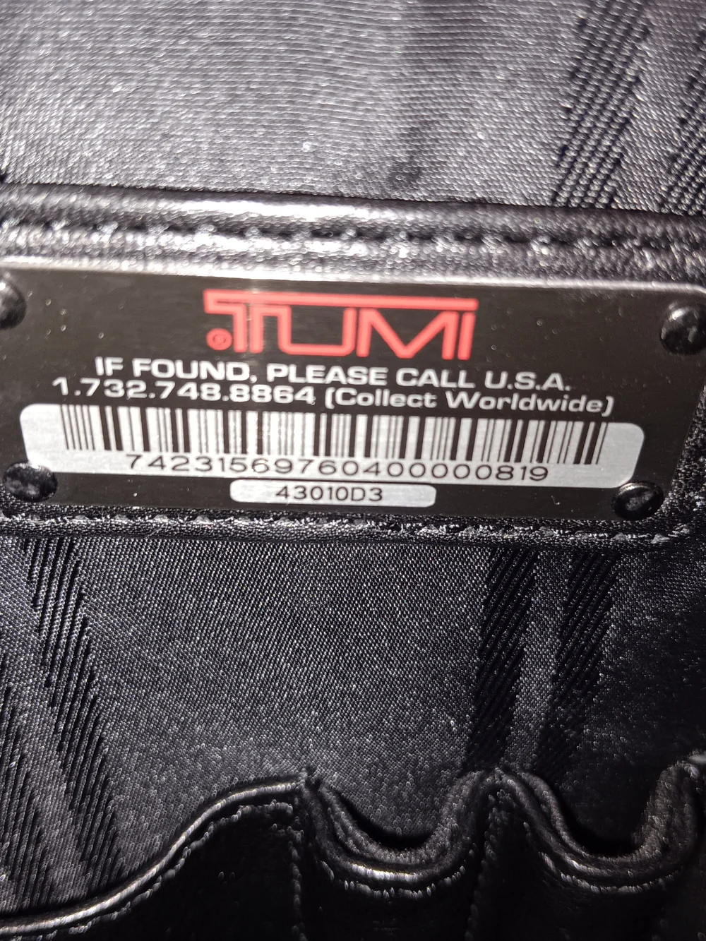Tumi Alpha Ballistic Nylon and Leather Brief Travel Tote Bag